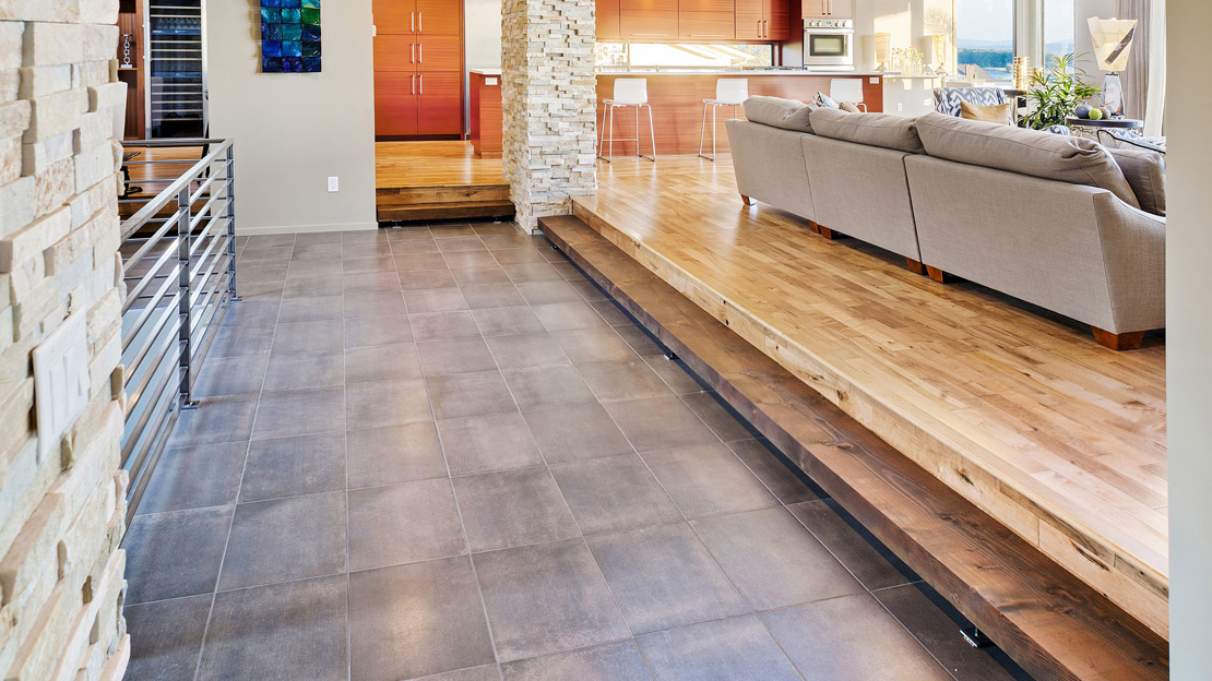 Flooring with Tiles in Duplex Houses.